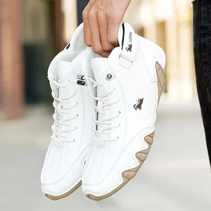 Comfortable men's casual walking shoes, ultra-light barefoot feel, ideal for everyday wear & foot health.