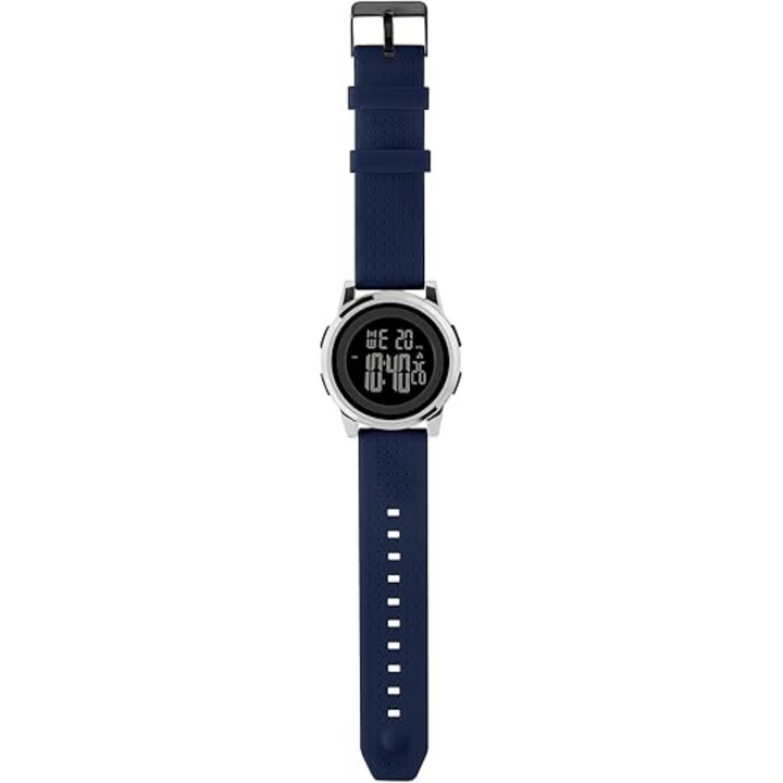 Men's active waterproof ultra-slim digital sports watch with chronograph and comfortable strap.