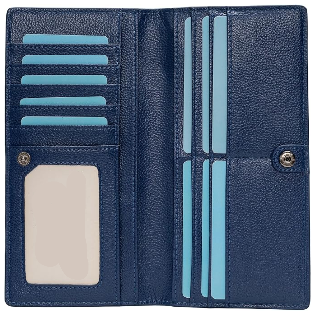 Men's ultra-slim RFID blocking card wallet, minimalist design for everyday carry in black.
