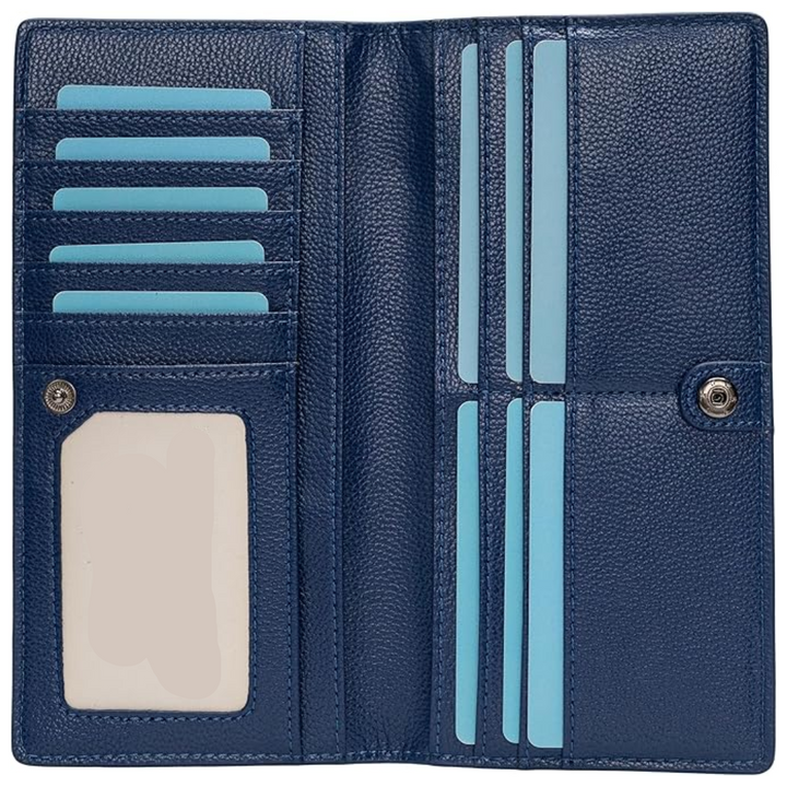 Men's ultra-slim RFID blocking card wallet, minimalist design for everyday carry in black.