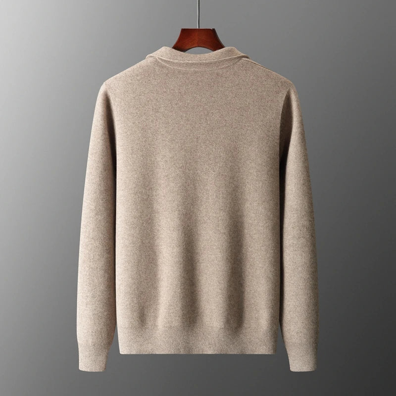 Elegant men's luxury all-season outerwear; ultimate soft comfort coat.