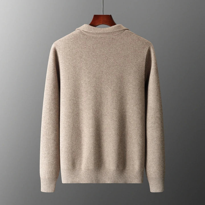 Elegant men's luxury all-season outerwear; ultimate soft comfort coat.
