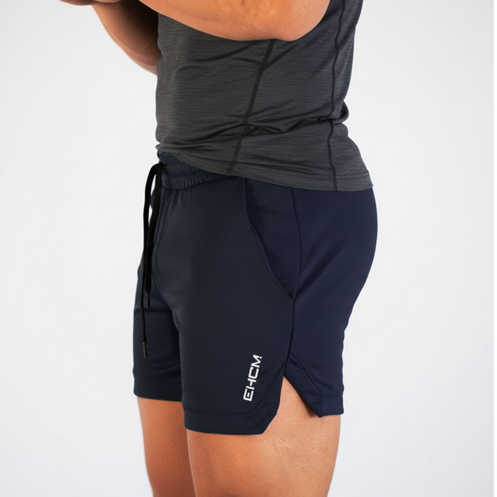 Lightweight men's athletic shorts with drawstring, ideal for summer activities & ultimate comfort.