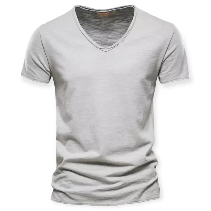 High-quality men's V-neck t-shirt, breathable, versatile, and comfortable for all your everyday activities.