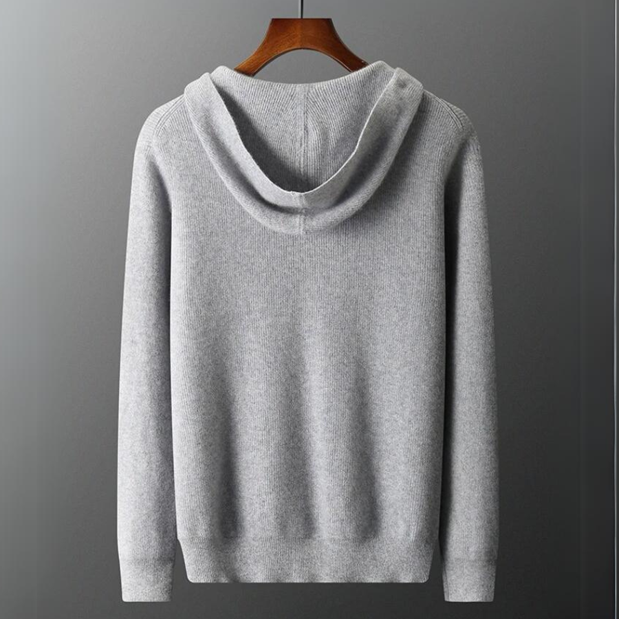 Stylish men's Valletta navy blue ultra-soft hoodie. Cozy pullover sweatshirt for casual everyday wear.