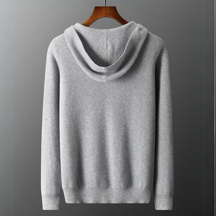 Stylish men's Valletta navy blue ultra-soft hoodie. Cozy pullover sweatshirt for casual everyday wear.
