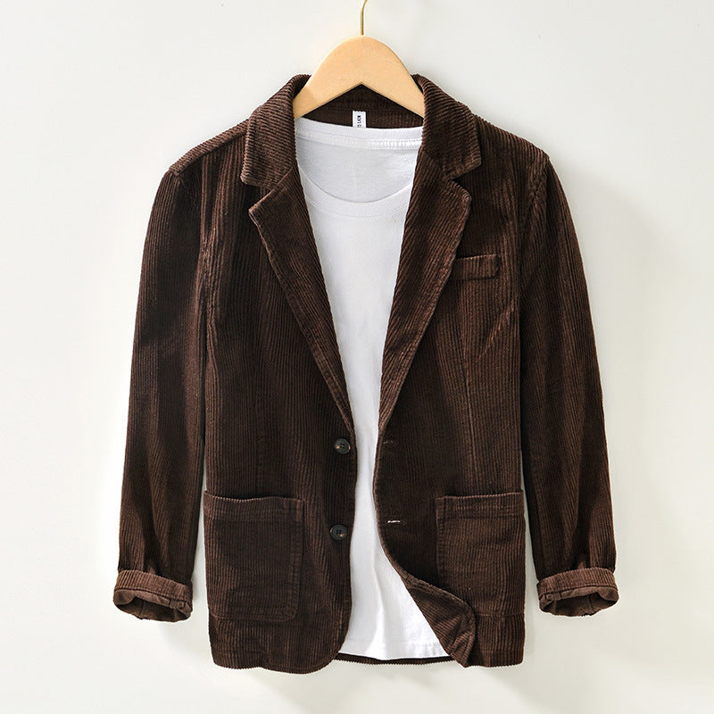 Textured men's VARESE blazer, a versatile smart-casual layering piece for modern fashion.