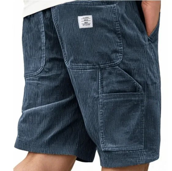 Relaxed fit men's cargo shorts for summer fashion, offering practical style & everyday versatility.