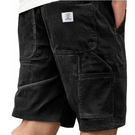 Stylish men's casual cargo shorts, perfect for warm weather activities and relaxed outdoor use.