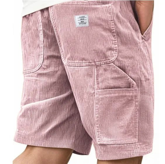Everyday men's cargo shorts with ample pockets, designed for comfort & versatile summer styling.