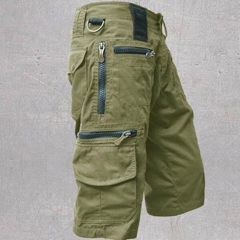 Men's summer cargo shorts with practical multi-pocket design, great for casual, outdoor, and travel needs.