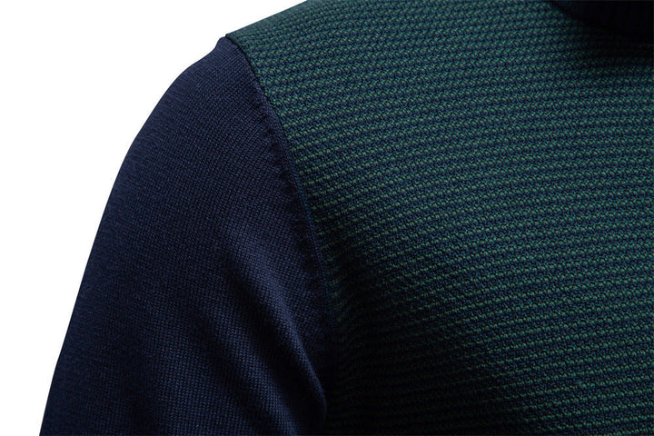 Smart-casual men's half-zip pullover sweater. Modern knit design, comfortable for any occasion.