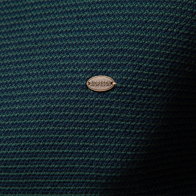Men's knit half-zip pullover sweater. Modern, comfortable & versatile long-sleeve design for men's fashion.
