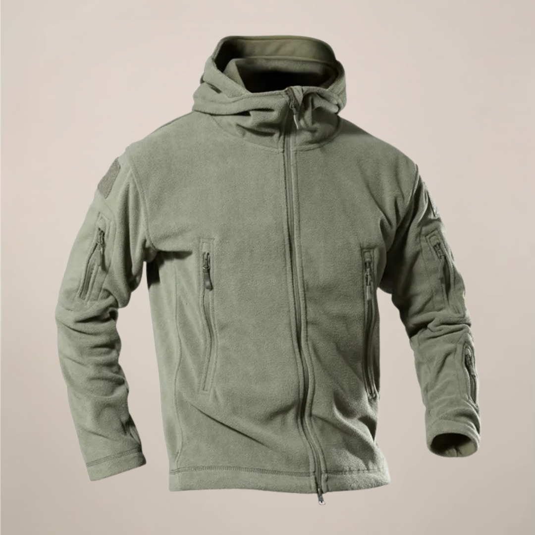 Men's versatile hooded jacket for autumn. Lightweight, water-resistant casual outerwear with full zip.