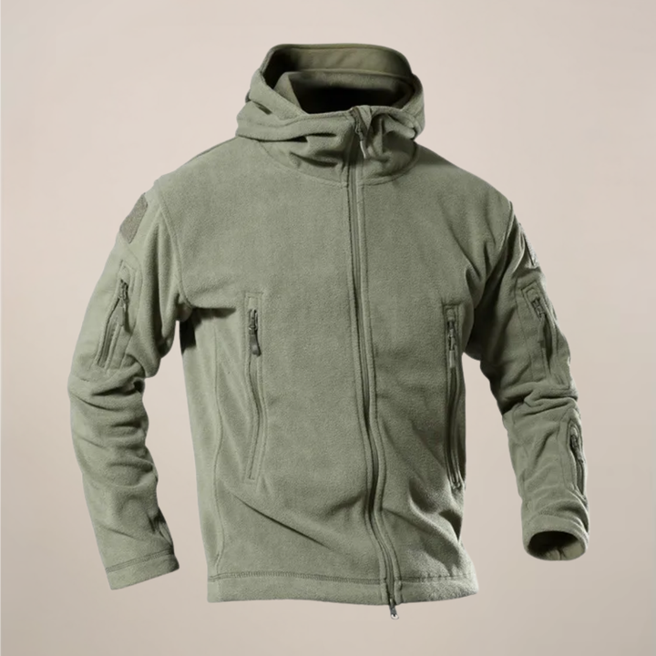Men's versatile hooded jacket for autumn. Lightweight, water-resistant casual outerwear with full zip.