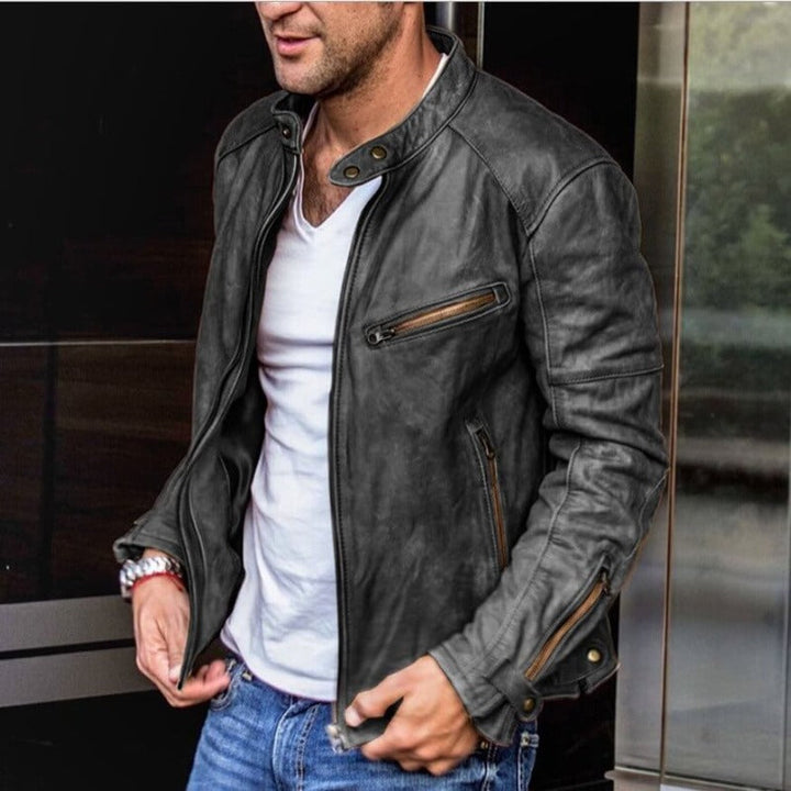 Stylish men's versatile jacket for fall & winter, offering a casual yet modern look in outdoor fashion.