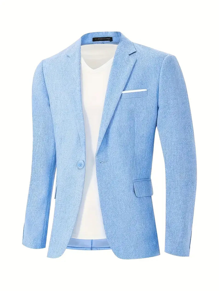 Elegant men's vintage style blazer. Perfect smart-casual jacket for diverse spring & summer semi-formal outfits.