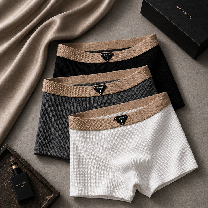 Men's waffle knit boxer loungewear for ultimate comfort and style.