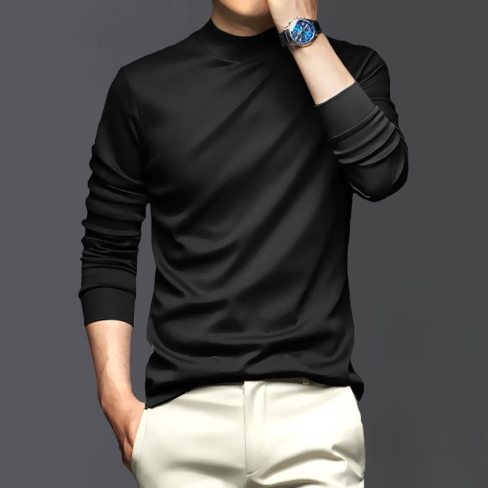 Men's warm, comfortable long sleeve shirt. Perfect for casual winter wear, breathable and wrinkle-free polyester layering.