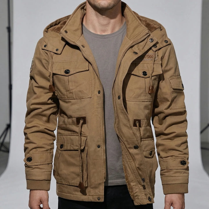 Durable men's water-resistant parka, George brand. Casual layering jacket perfect for daily urban wear and protection.