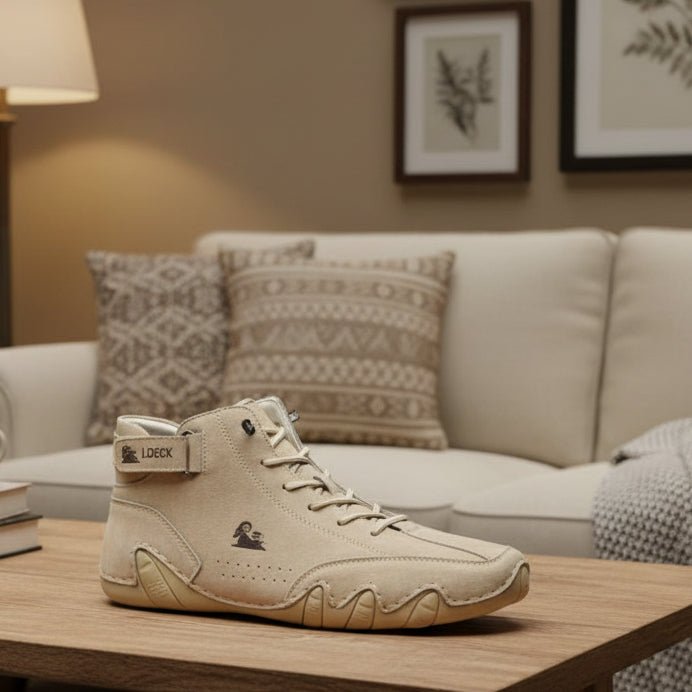 Men's waterproof orthopedic walking shoes for all-day comfort and support on any terrain.