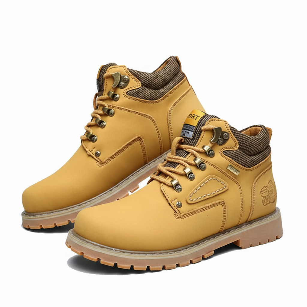 Men's waterproof winter boots, providing warmth & traction for snowy days.