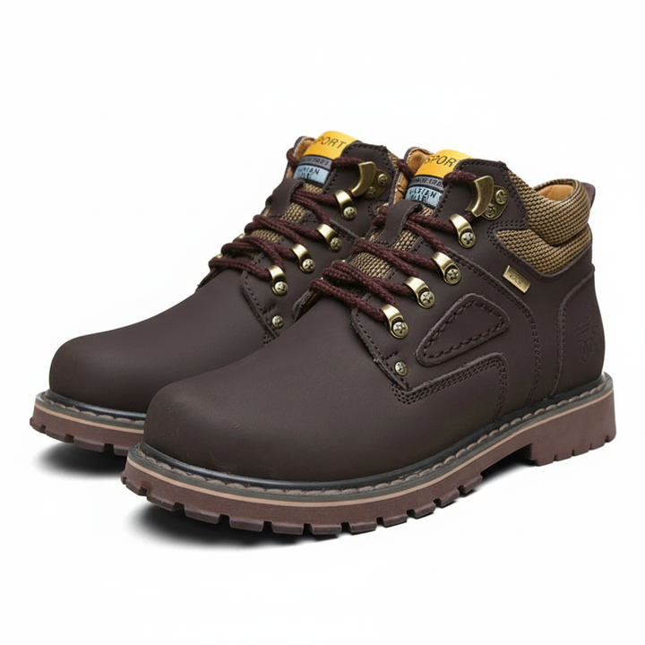 Stylish men's waterproof winter shoes, great for casual outdoor wear.