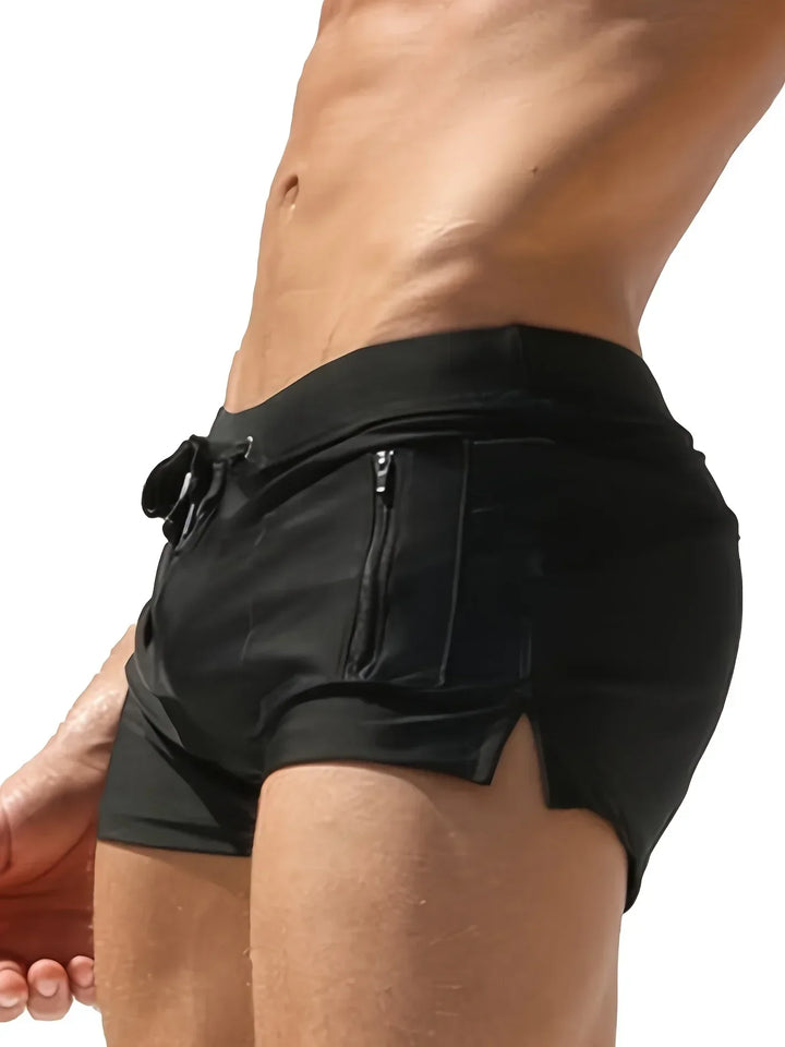 Stylish men's active swim trunks, durable & comfortable for all water adventures.