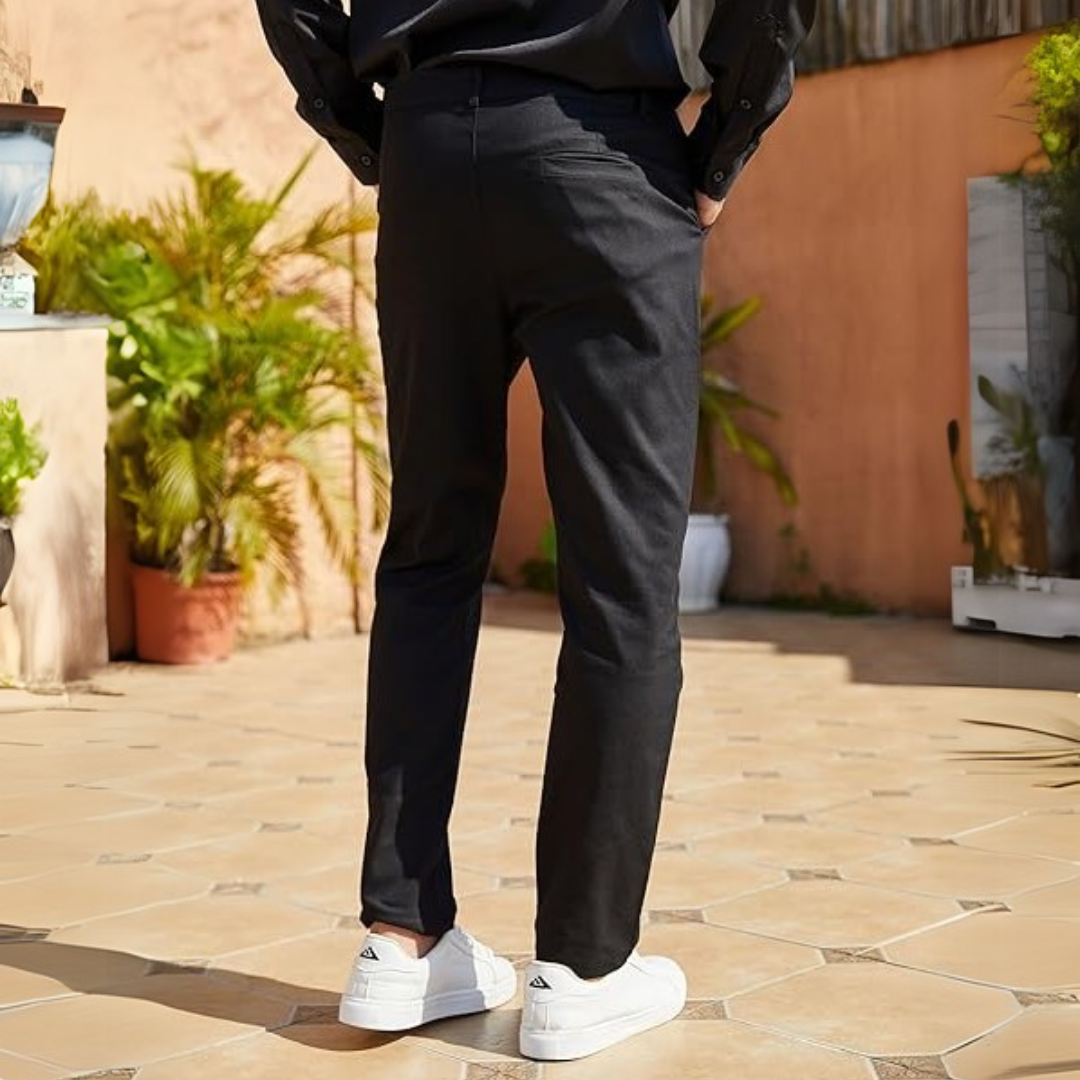 Men's Evert slim fit stretch trousers for all-day comfort, versatile for casual & professional wear.