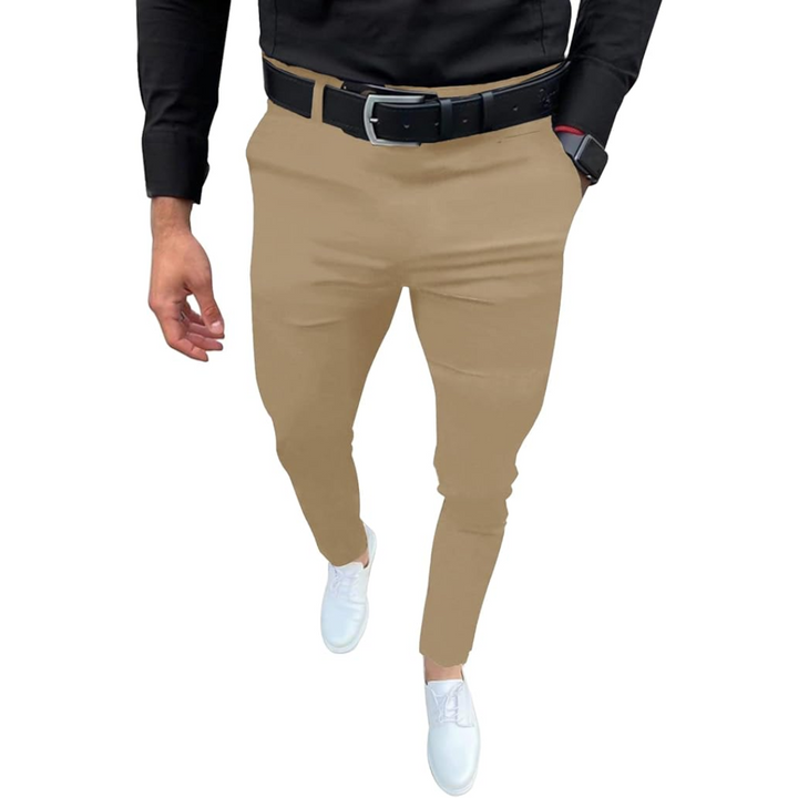 Professional men's Evert slim fit stretch pants, suitable for office or smart casual environments.