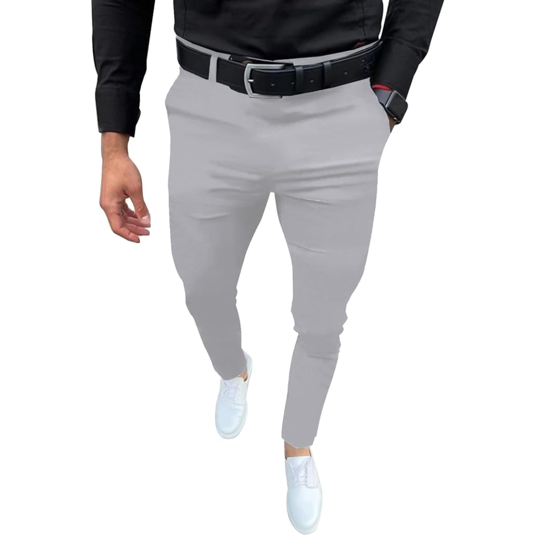 Men's slim fit stretch trousers, Evert style, offering modern comfort and a sleek, versatile appearance.
