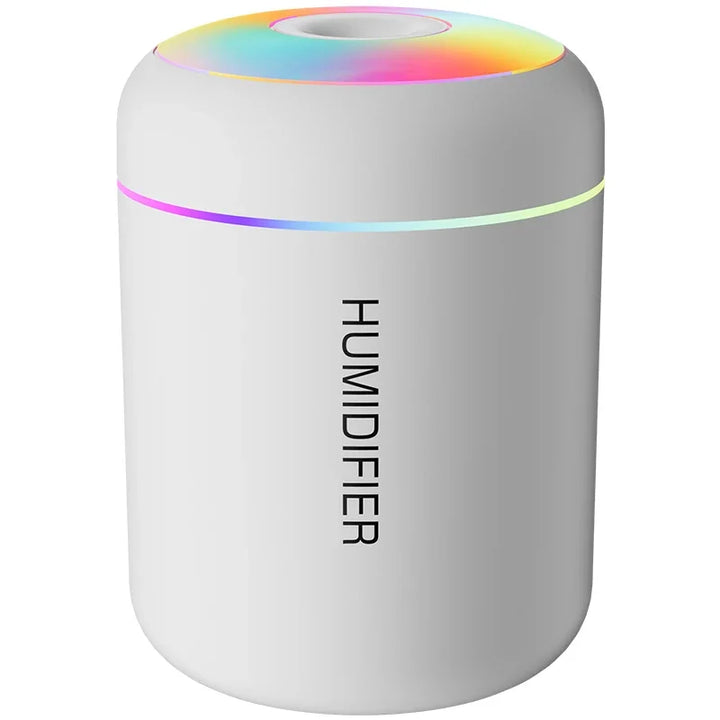Relaxing portable USB humidifier. Aroma diffuser for car rides & bedroom calm.