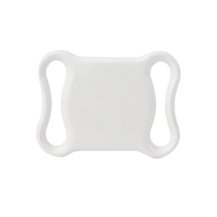 Mini Bluetooth GPS pet tracker with adjustable blue collar for dog or cat location tracking