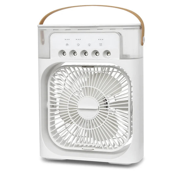 Portable air cooler and humidifier, perfect for a desk or small space