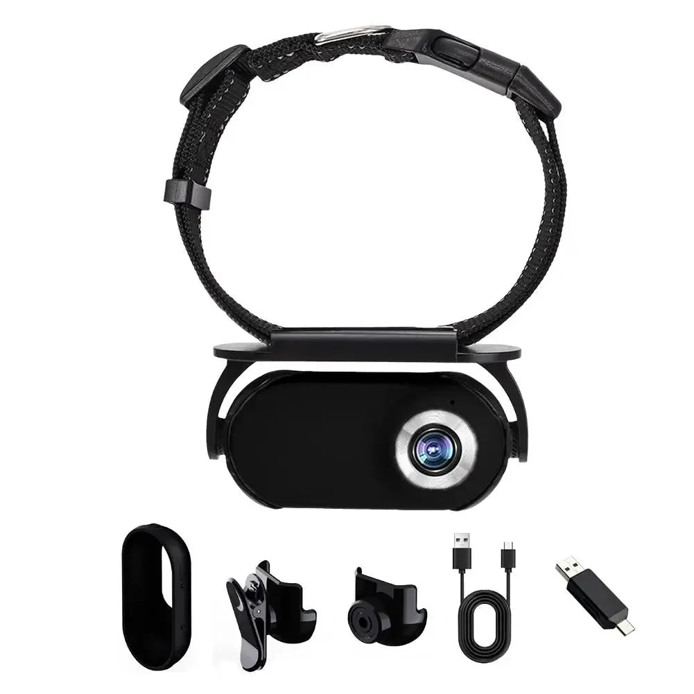 4K photo pet camera, small and lightweight with a wide-angle lens for capturing unique pet perspectives.