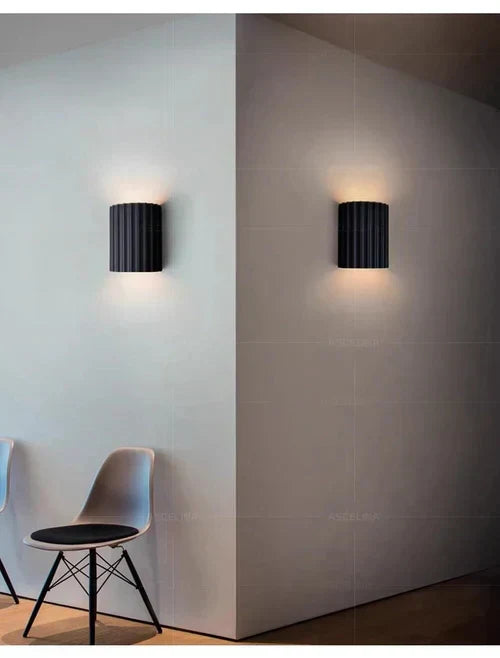 Elegant LED wall lamp providing accent lighting, enhancing modern home decor.
