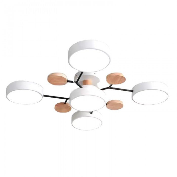 Artistic branching LED fixture, modern Nordic ceiling light, adds a contemporary touch.