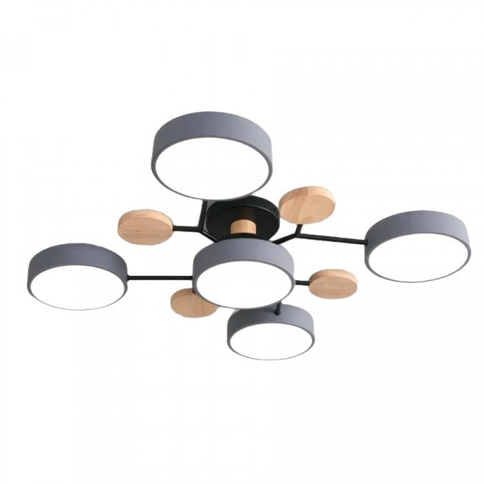 Minimalist Nordic LED ceiling light, modern branching design, perfect for bright interior lighting.