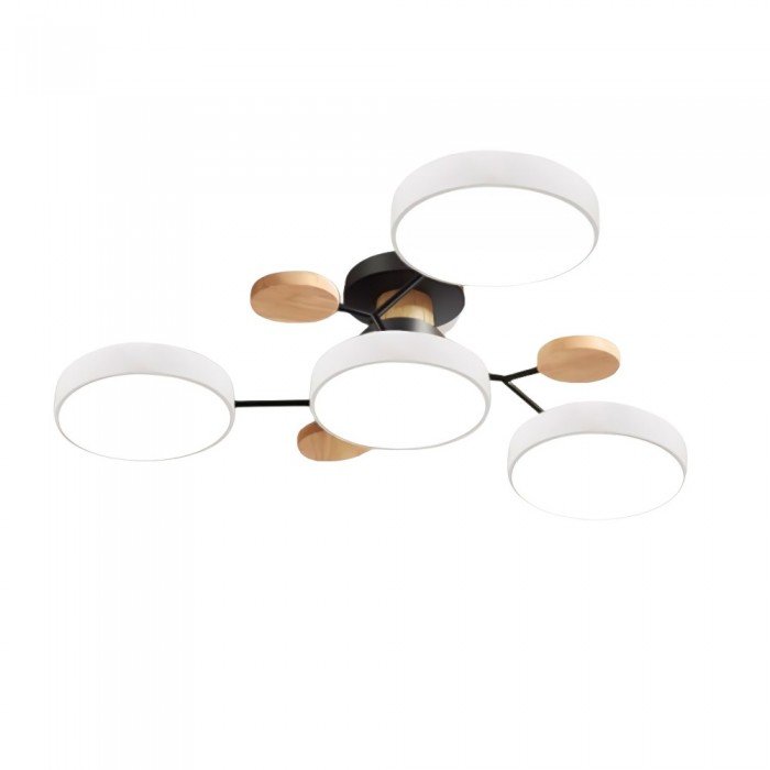 Sleek Nordic branching LED ceiling light, contemporary lamp for modern home interiors.