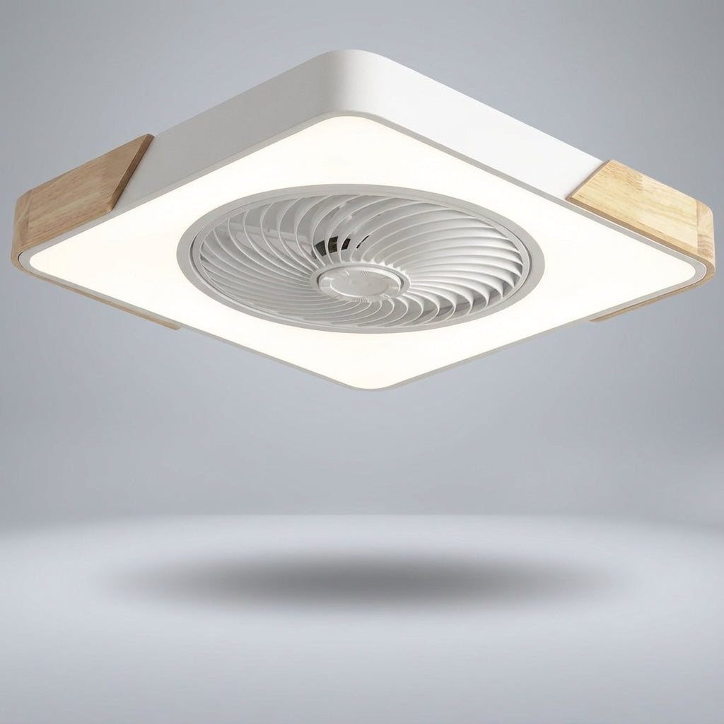 Versatile Breezora LED ceiling fan light, remote control, quiet operation, modern design, ideal for any room.
