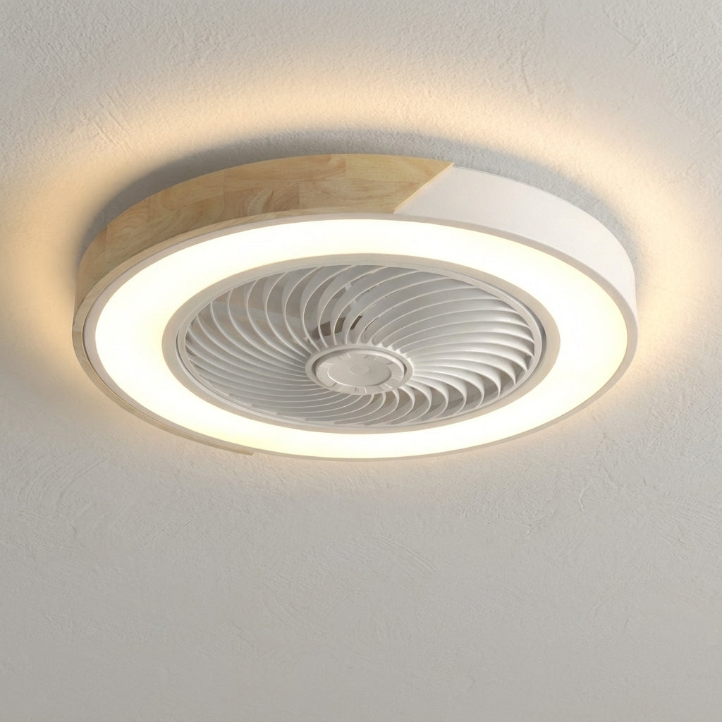 Innovative bladeless Breezora ceiling fan with quiet LED light & remote control for modern living.