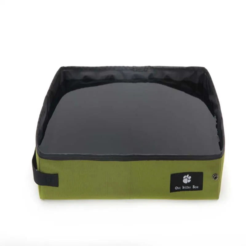 Contemporary design cat litter box integrated into a home setting, showcasing it as a stylish pet accessory.