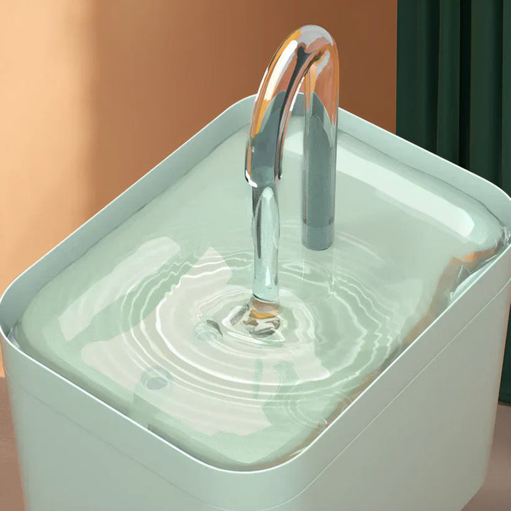 Pet hydration solution: a modern cat water fountain with LED indicator for easy use.