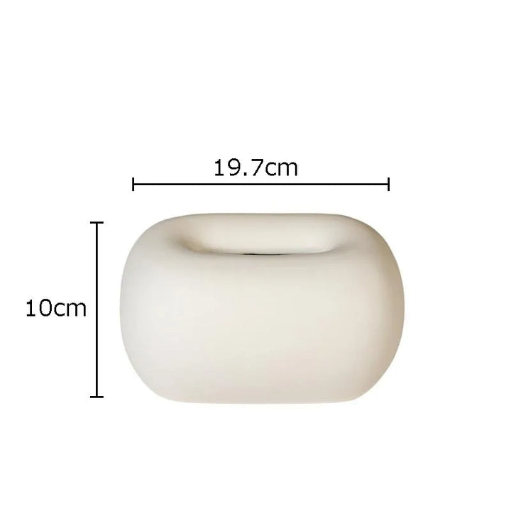 Minimalist ceramic tissue box cover, perfect modern decor for bathroom, living room, office.