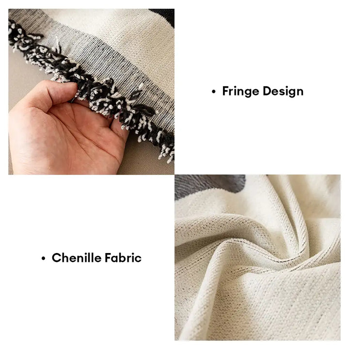 Modern home decor: gray chenille couch cover, universal fit, durable, pet friendly