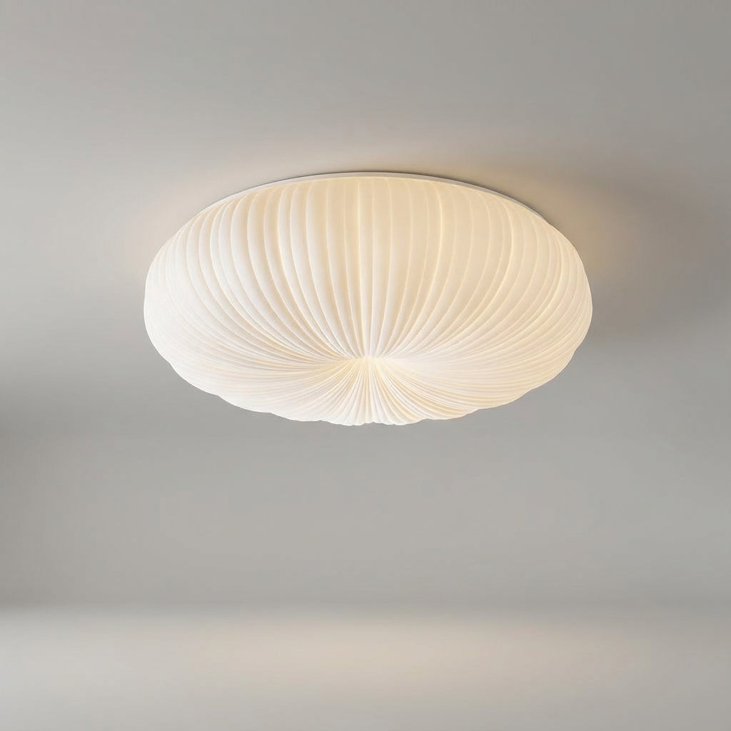 Sleek, energy-efficient LED flush mount light, a modern ceiling fixture enhancing home decor with soft ambient lighting.