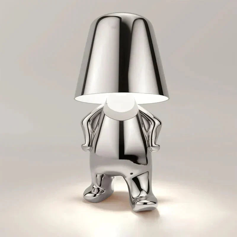 Rechargeable decorative table lamp, adds a sophisticated touch with soft LED light.
