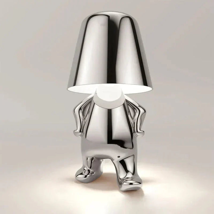 Rechargeable decorative table lamp, adds a sophisticated touch with soft LED light.