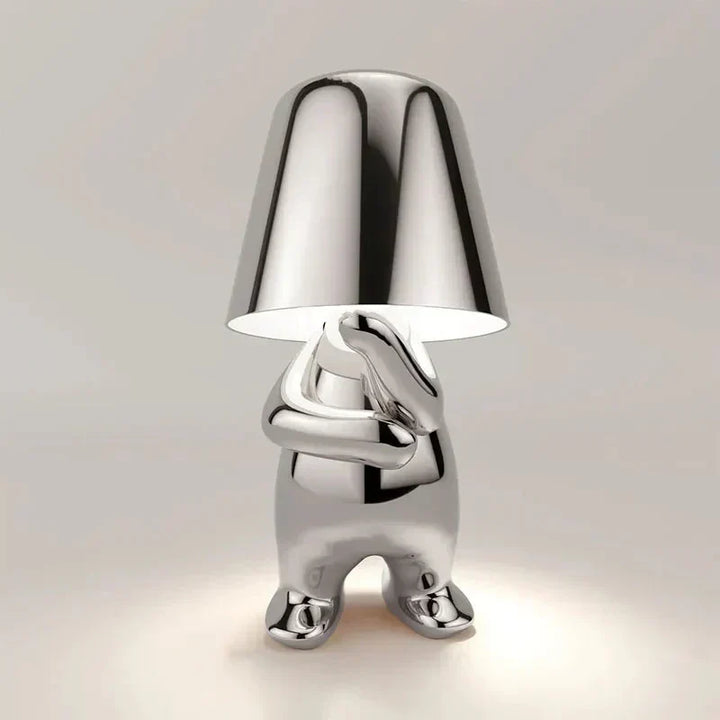 Contemporary LED table lamp, perfect for bedside reading or decorative lighting.