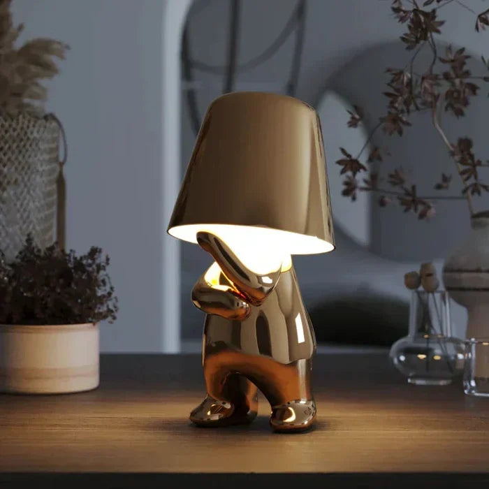 Cordless ambient light lamp, modern and rechargeable, for versatile room illumination.